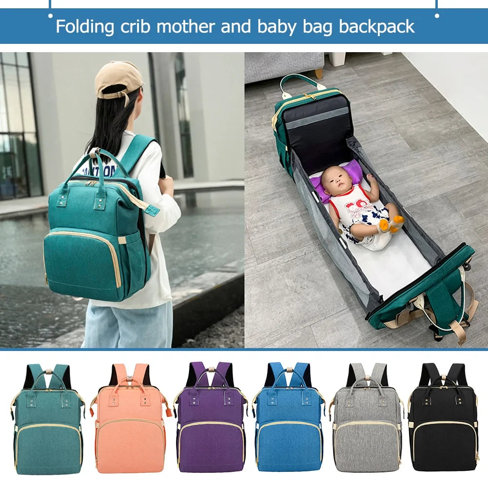 2-in-1 Stroller Backpack and Diaper Bag