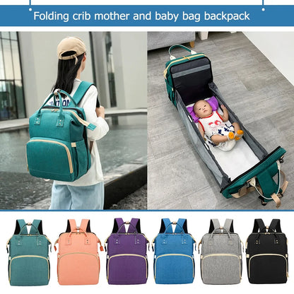 2-in-1 Stroller Backpack and Diaper Bag