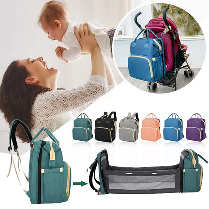 2-in-1 Stroller Backpack and Diaper Bag